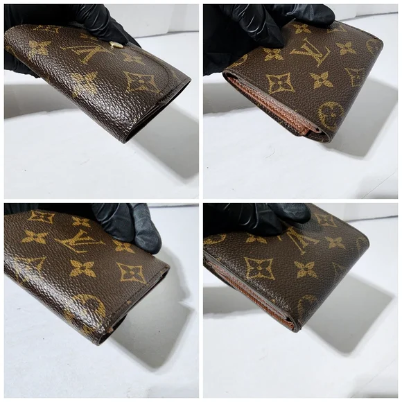 LOUIS VUITTON Monogram Helene Wallet Brown